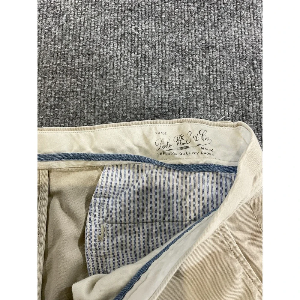 Polo Ralph Lauren Classic Fit Chino Pants 35x30 Khaki Beige Straight Leg Cotton